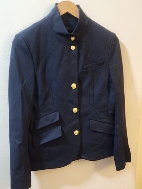 rag & bone Navy Gold-Button Military Blazer